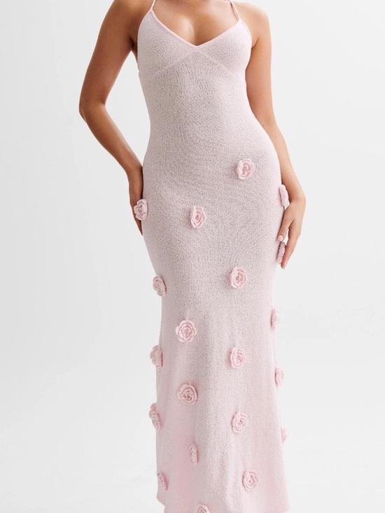 Meshki Dresses & Skirts - Meshki Suki Crochet Maxi Dress With Flowers, XS